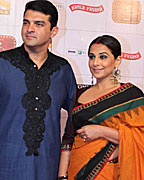 Siddharth Roy Kapur and Vidya Balan