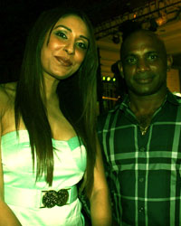 Pooja Misra and  Sanath Jayasuriya at Sri Lanka Tourism event at Taj lands End