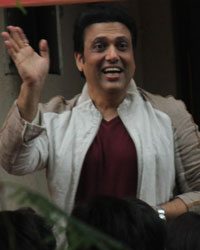 Govinda akshay during the shooting of his upcoming film Pistol