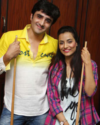 Tia Bajpai and Furqan Merchant had great time playing snooker after shoot of film Identity Card