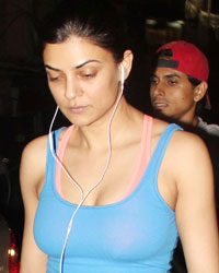 Sushmita Sen Snapped on Walk at Bandra