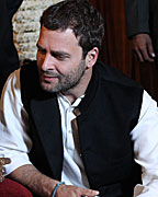 Ashok Pradhan with Rahul Gandhi at Saskhee's Wedding