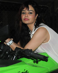 Kavitta Verma on a biking spree celebrating the release of the film 'Policegiri'