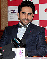 Ayushmann Khurrana and Subi Samuel during the launch of Men's Health Magazine July cover