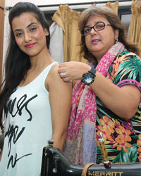 Tia Bajpae with Zeba at  Renowned TV Designer Zeba Sajid Makes Foray In Bollywood with Hindi film Identity Card