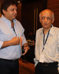 Sashi Ranjan with Bollywood filmmaker Mukesh Bhatt during a panel discussion on 'Building Bridges between creative communities