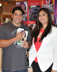 TV anchor, Cyrus Broacha with the author at the launch of her book