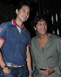 Dino Morea and Chunky Pandey snapped at Bandra