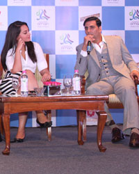 Sonakshi at the Once Upon A Time in Mumbai Dobaara Oman Tourism Press Conference