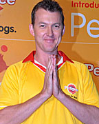 Brett Lee at Pedigree Press Conference