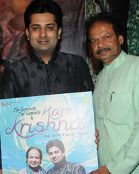 Sumeet Tappoo with Subhash Jain Ajal at New Bhajan Album 'Hare Krishna' launch