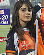 Genelia D Souza at the CCL Match in Pune