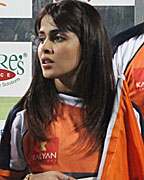 Genelia D Souza at the CCL Match in Pune