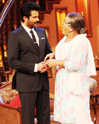 Anil Kapoor on the sets of Comedy Nights with Kapil to promote his TV series '24'