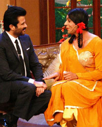 Anil Kapoor on the sets of Comedy Nights with Kapil to promote his TV series '24'