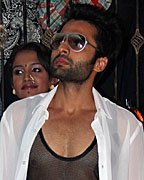 Jackky Bhagnani promoting Rangrez at Dharavi