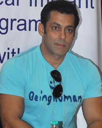 Salman Khan at 2nd anniversary of cochlear implants facility at Holy family hospital