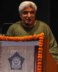 Javed Akhtar during the launch of Mumbai Police Commissioner, Satyapal Singh's book 'Talaash Insaan Ki'