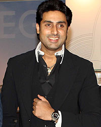 Abhishek Bachchan during the launch of Omega co-axial exhibition