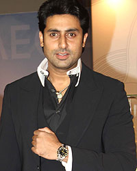 Abhishek Bachchan during the launch of Omega co-axial exhibition