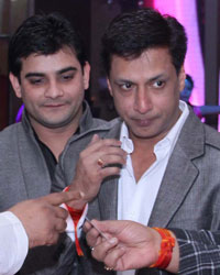 Asif Shah and Madhur Bhandarkar at Karan Raj's engagement party