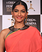 Sonam Kapoor at Announcment of L'Oreal Paris Femina Women Awards 2013