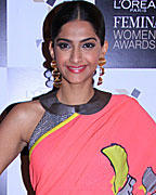 Sonam Kapoor at Announcment of L'Oreal Paris Femina Women Awards 2013