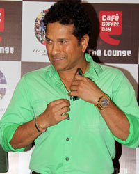 Sachin Tendulkar at the promotion of Cafe Coffee Day