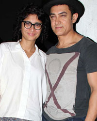 Kiran Rao and Aamir Khan at Birthday Celebration of Azad Rao Khan