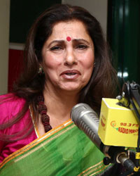 Dimple Kapadia at Radio Mirchi studio for promotion of her upcoming movie What the Fish