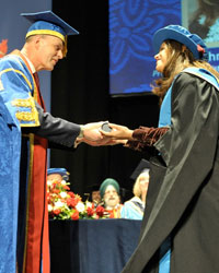 Meghna Ghai Puri, President WWI receiving the award