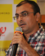 Author Shatrujeet Nath at the launch of his book The Karachi Deception at Crossword