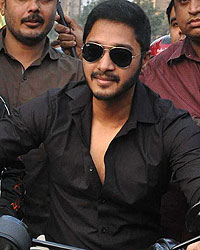 Shreyas Talpade during the Harley Davidson bike rally at Mulund Festival