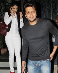 Genelia D'Souza and Ritesh Deshmukh snapped in bandra