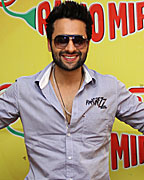 Jackie Bhagnani at Radio Mirchi Mumbai studio for the promotion of his upcoming movie Rangreez