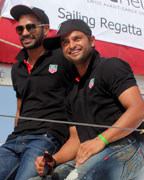 Shikhar Dhawan and Suresh Raina at the Unveiling of the TAG Heuer latest Aquaracer 500 M Series