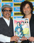 Dharmendra and Bobby Deol at People magazine April 2013 cover launch