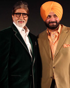 Amitabh Bachchan and Navjot Singh Sidhu at Launch of website 'sherryontopp'