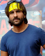 Saif Ali khan on the sets of Extra Innings T20 IPL 2013