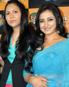 Jayti Modi, Riya Vizz, Sonam Nair, Divya Dutta, star cast of the film Gippi at spice world mall Noida