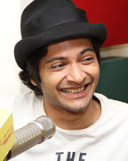 Ali Fazal at Radio Mirchi studio for promotion of his upcoming movie Fukrey