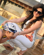 Amy Billimoria steps out with her daughter Ariyanne on Mother's Day