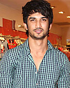 Sushant Singh Rajput at Promotion of movie Kai Po Che at Reliance Trends