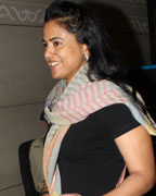 Sameera Reddy Snapped at Airport