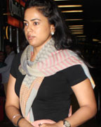 Sameera Reddy Snapped at Airport