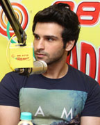 Prabhu Deva and Girish Kumar at Radio Mirchi Mumbai studio for the promotion of his upcoming movie Raimaiya Vastavaiya