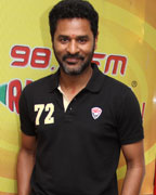 Prabhu Deva at Radio Mirchi Mumbai studio for the promotion of his upcoming movie Raimaiya Vastavaiya