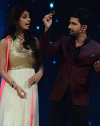 Aishwarya Sakhuja and Ravi Duby on the sets of India's Dancing Superstars