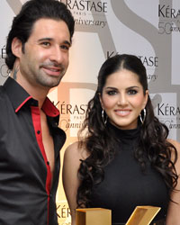 Daniel Weber and Sunny Leone at Kerastase 50 years celebrations