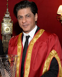 Shah Rukh Khan recieves Global Diversity Award at the State Room of Britain's House of Commons in London